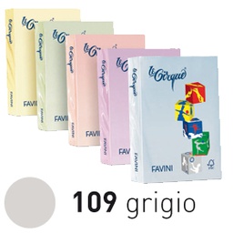 [32863] Carta LECIRQUE A4 80gr 500fg grigio pastello 109 FAVINI