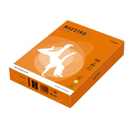 [71512] CARTA MAESTRO COLOR A4 210x297mm 160gr 250fg ARANCIO FORTE OR43 MONDI