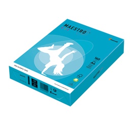 [71513] CARTA MAESTRO COLOR A4 210x297mm 160gr 250fg AZZURRO FORTE AB48 MONDI