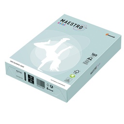 [71500] CARTA MAESTRO COLOR A4 210x297mm 160gr 250fg AZZURRO TENUE BL29 MONDI