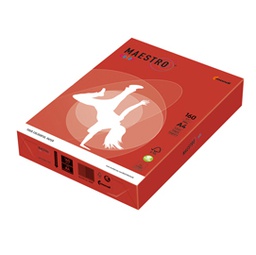 [71511] CARTA MAESTRO COLOR A4 210x297mm 160gr 250fg ROSSO FORTE CO44 MONDI