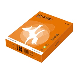 [71506] CARTA MAESTRO COLOR A4 210x297mm 80gr 500fg ARANCIO FORTE OR43 MONDI