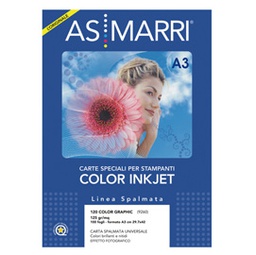 [49782] Carta patinata inkjet A3 125gr 100Fg COLOR GRAPHIC 9260 ASMarri