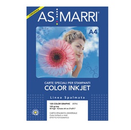 [28586] Carta patinata inkjet A4 125gr 50Fg COLOR GRAPHIC 8096 ASMarri