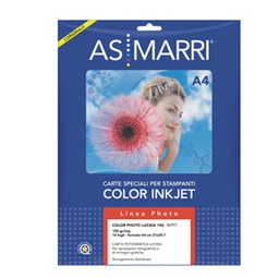 [28448] Carta plotter fotografica inkjet 914mmx30mt 190gr Color Photo Lucida 7634 ASMarr