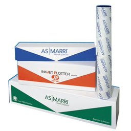 [28302] Carta plotter inkjet bianco opaco 914mmx50mt 90gr J.90S 7783 ASMarri