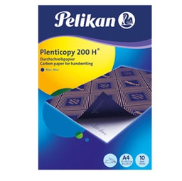 [30476] CARTA RICALCO BLU PLENTYCOPY200 10FG 21X29,7CM PELIKAN