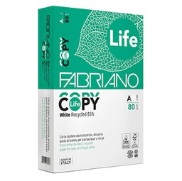[50547] CARTA RICICLATA COPY LIFE A3 80GR 500FG FABRIANO