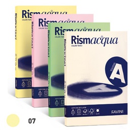 [50586] Carta RISMACQUA SMALL A4 90gr 100fg giallo chiaro 07 FAVINI