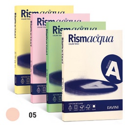 [50592] Carta RISMACQUA SMALL A4 90gr 100fg salmone 05 FAVINI