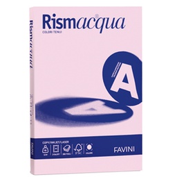 [85810] Carta RISMACQUA STANDARD A4 90gr 300fg rosa 10 Favini
