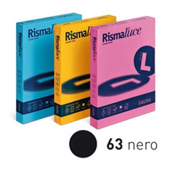 [35479] Carta RISMALUCE 200gr A4 125fg nero 63 FAVINI