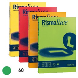 [32775] Carta RISMALUCE 200gr A4 125fg verde 60 FAVINI